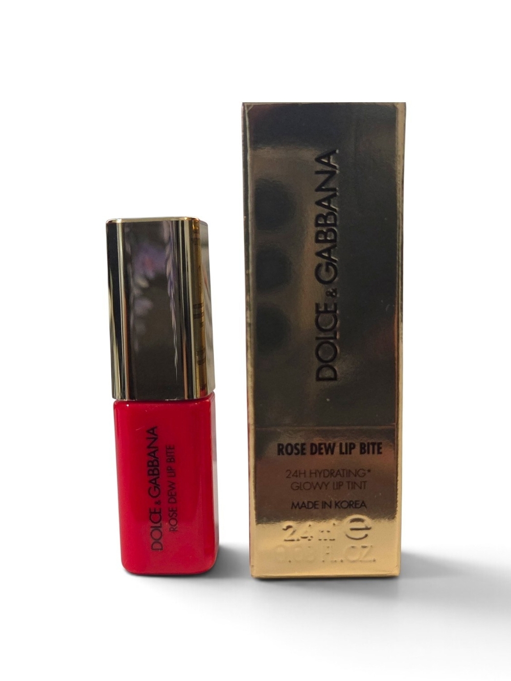 Dolce & Gabbana Rose Dew Lip Bite Glossy Tint "Flirty Red" 04 - Mini NIB